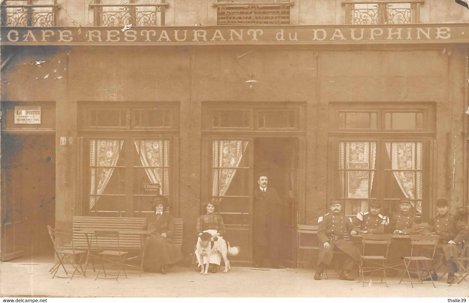 Lyon 3 café du Dauphiné Mont Blanc ? Cusset 184 rue Garibaldi carte photo