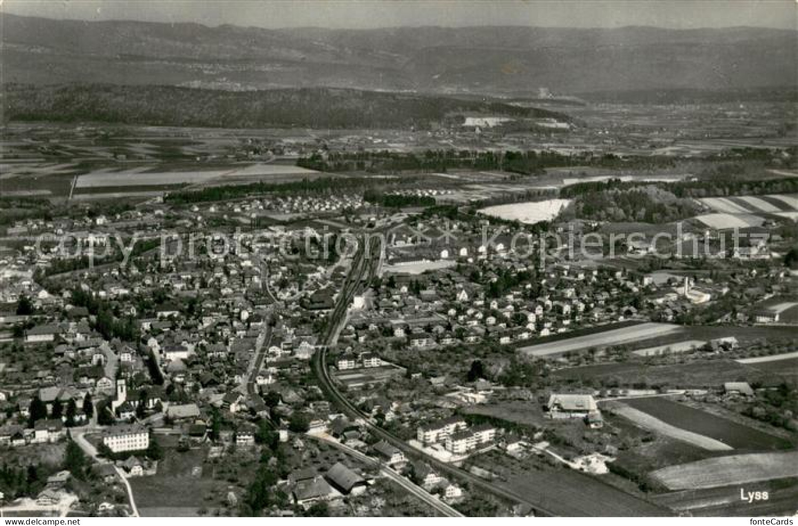Lyss BE Fliegeraufnahme