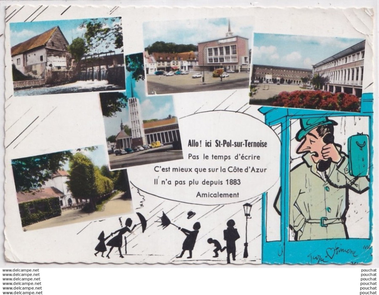 M11-62) SAINT POL SUR TERNOISE -  "ALLO  ! ICI  SAINT POL SUR TERNOISE "  - EN 1968 - ( 2 SCANS )