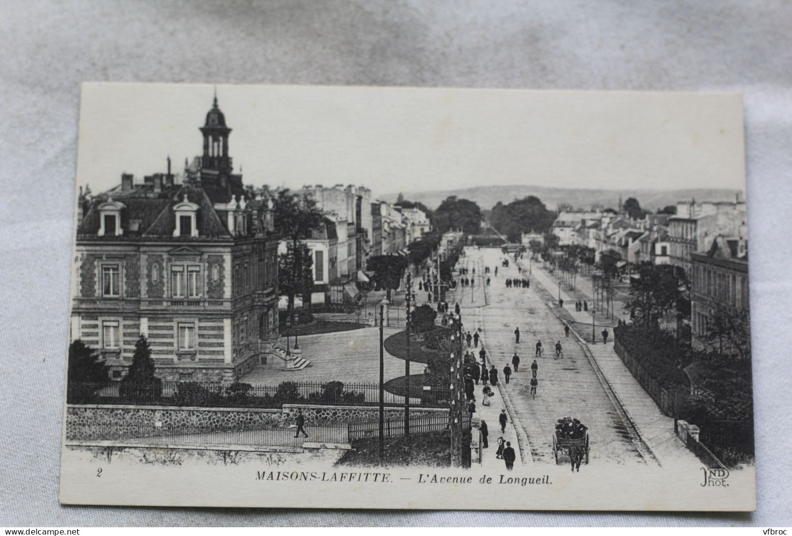 M193, Cpa 1919, Maisons Laffitte, avenue de Longueil, Yvelines 78