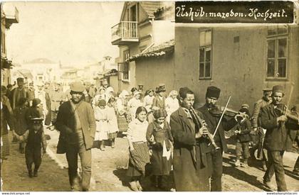 Macedonia Skopje Wedding 1916 Photocard