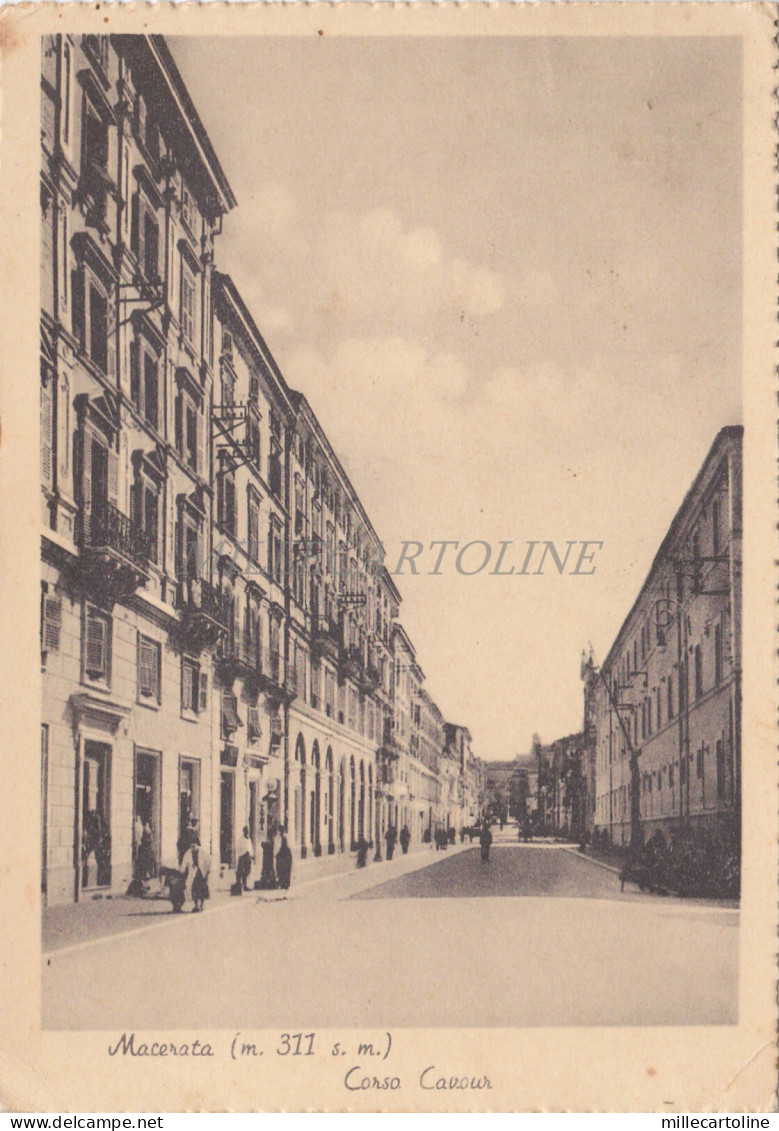 MACERATA - Corso Cavour 1947