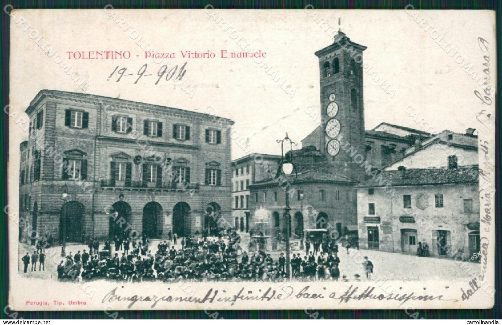 Macerata Tolentino cartolina QK6551