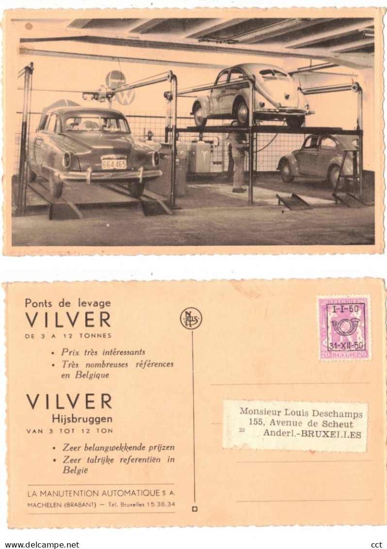Machelen  Ponts de levage Vilver La Manutention automatique  ( Volkswagen  Coccinelle  Beetle  Kafer   Cox )  GARAGE