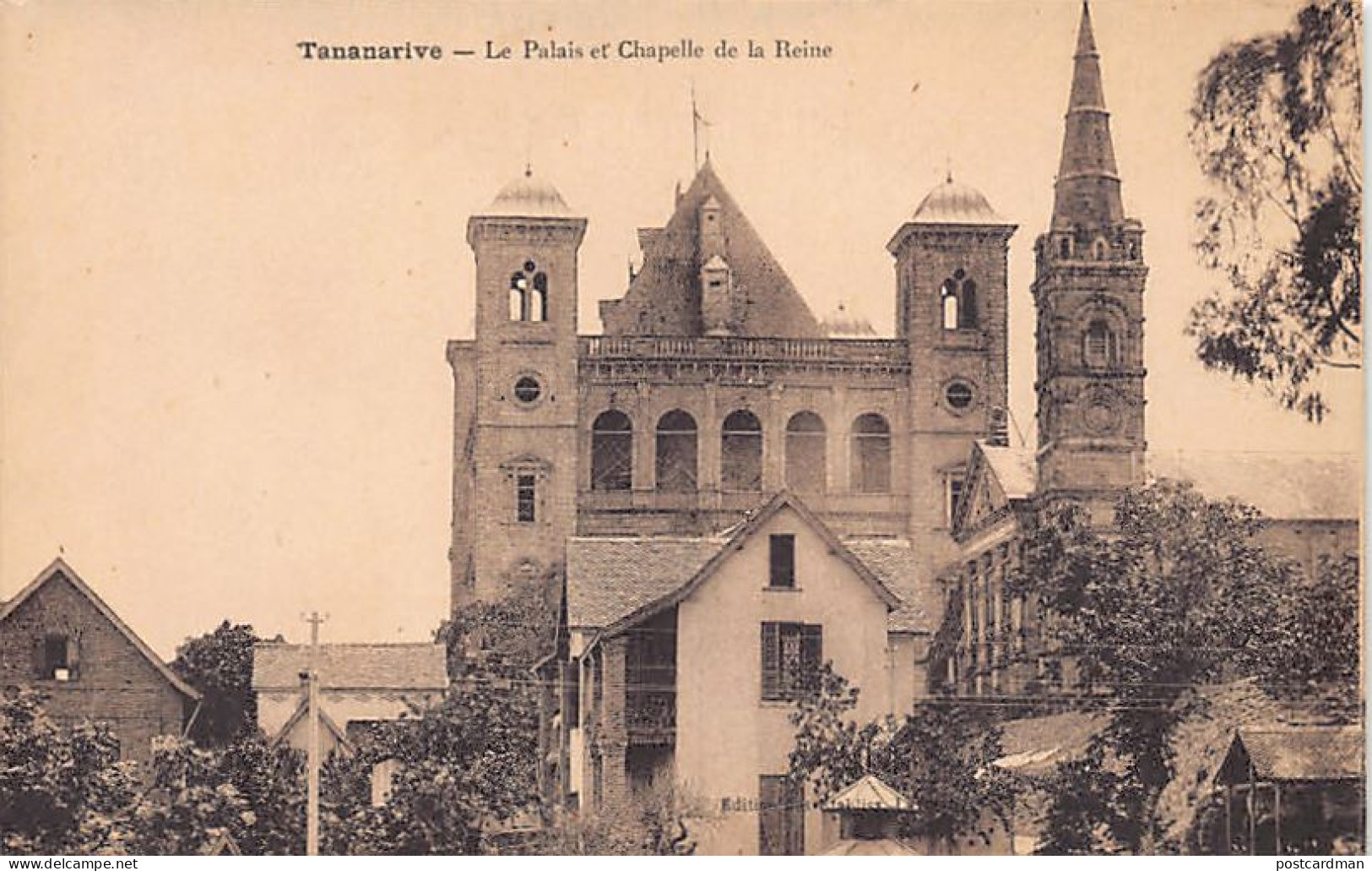 Madagascar - TANANARIVE - Le palais et chapelle de la Reine - Ed. Ets. Lavigne