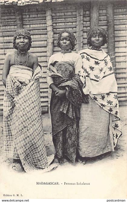 Madagascar - Femmes Sakalavas - Ed. G.M.L.
