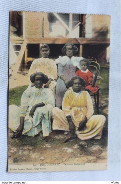 Cpa 1917, Diego Suarez, femmes Malgaches, Madagascar