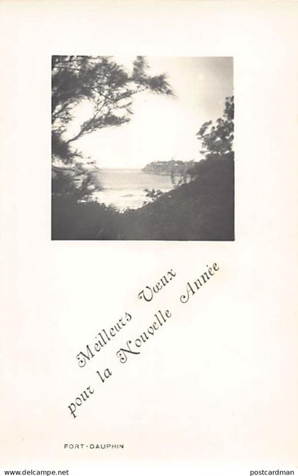 Madagascar - FORT-DAUPHIN - Carte postale de Bonne Année - Ed. inconnu