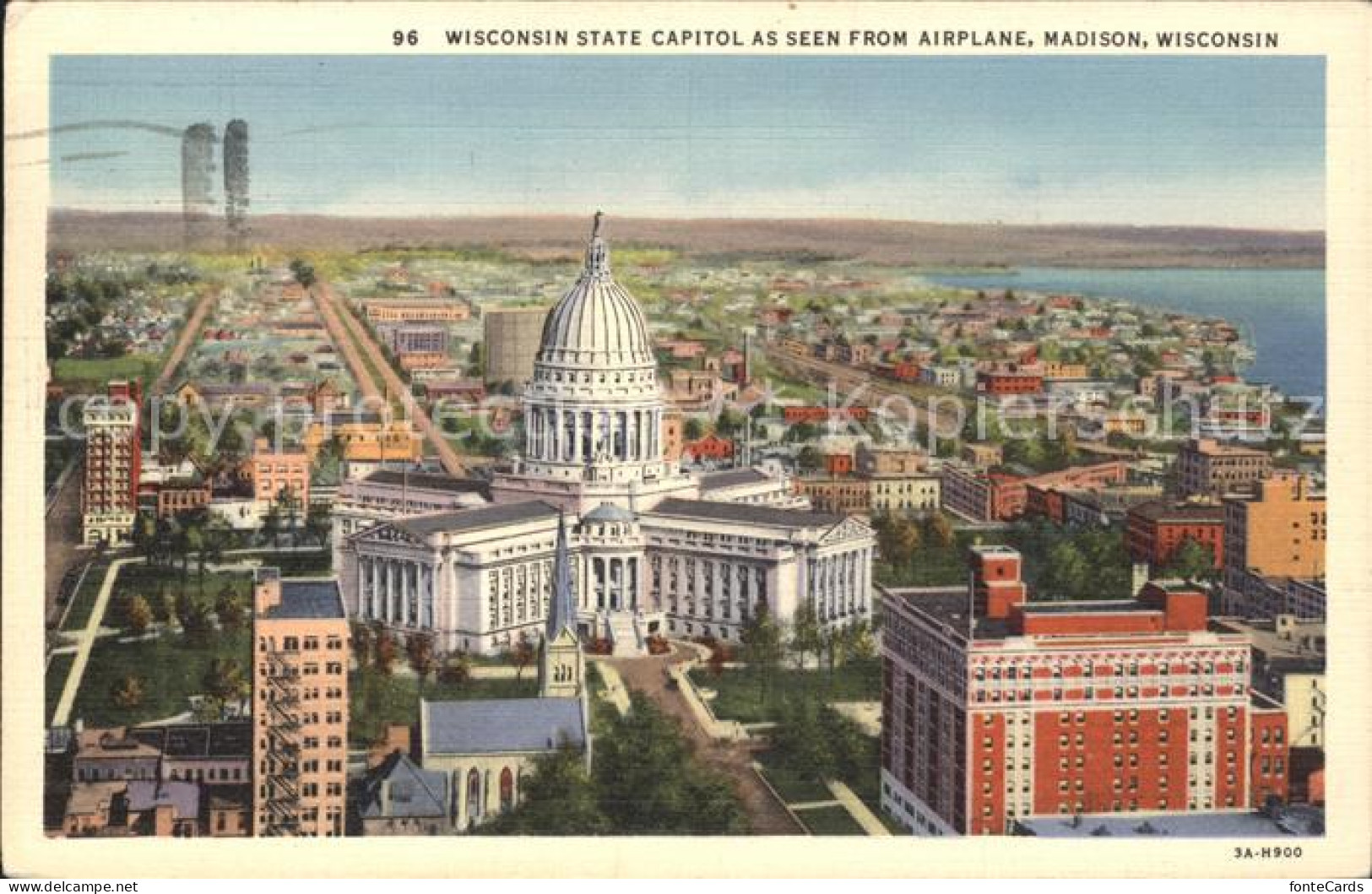 Madison Wisconsin Fliegeraufnahme
