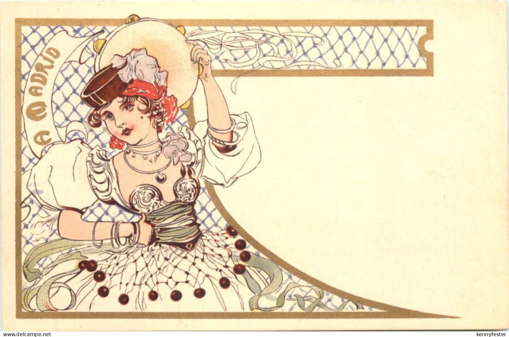 Madrid Künstler Ak Jugenstil