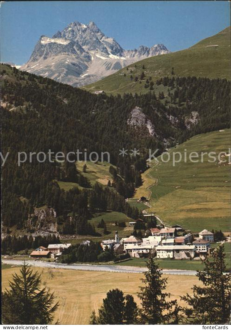 Madulain mit Piz Kesch