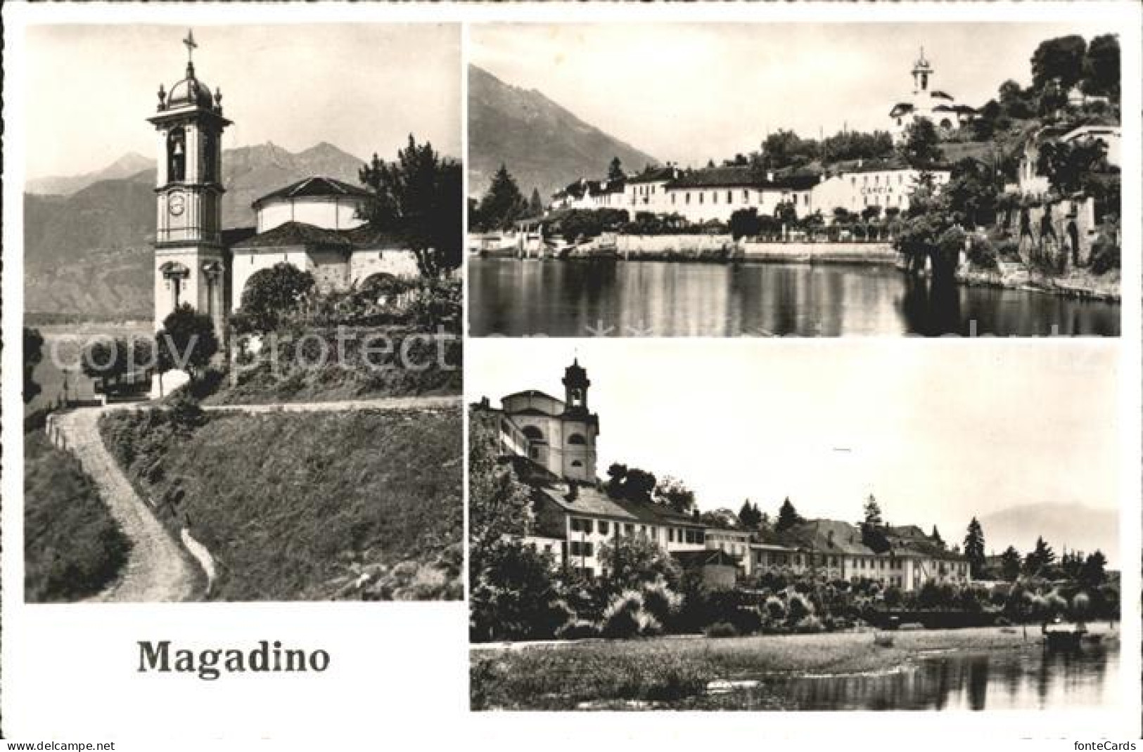 Magadino Teilansichten Kirche