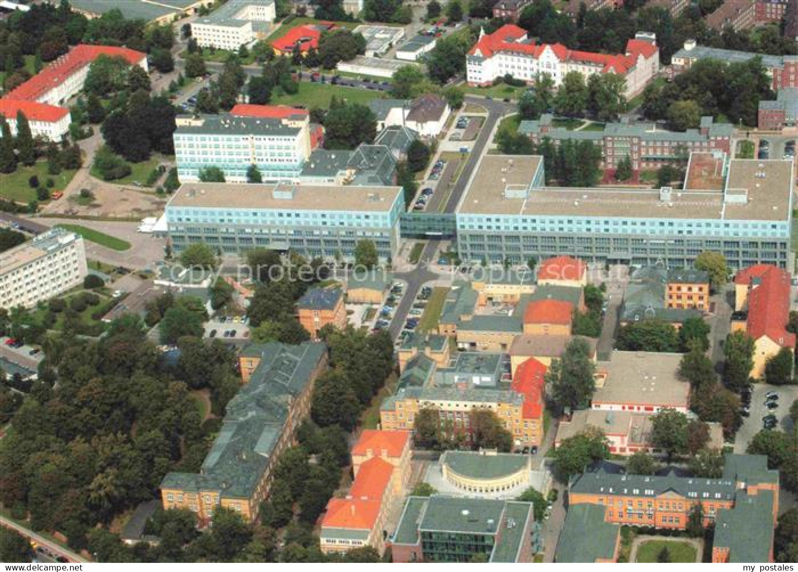 MAGDEBURG  CITY Universitaetsklinikum Magdeburg und Med Fakultaet Fliegeraufnahm