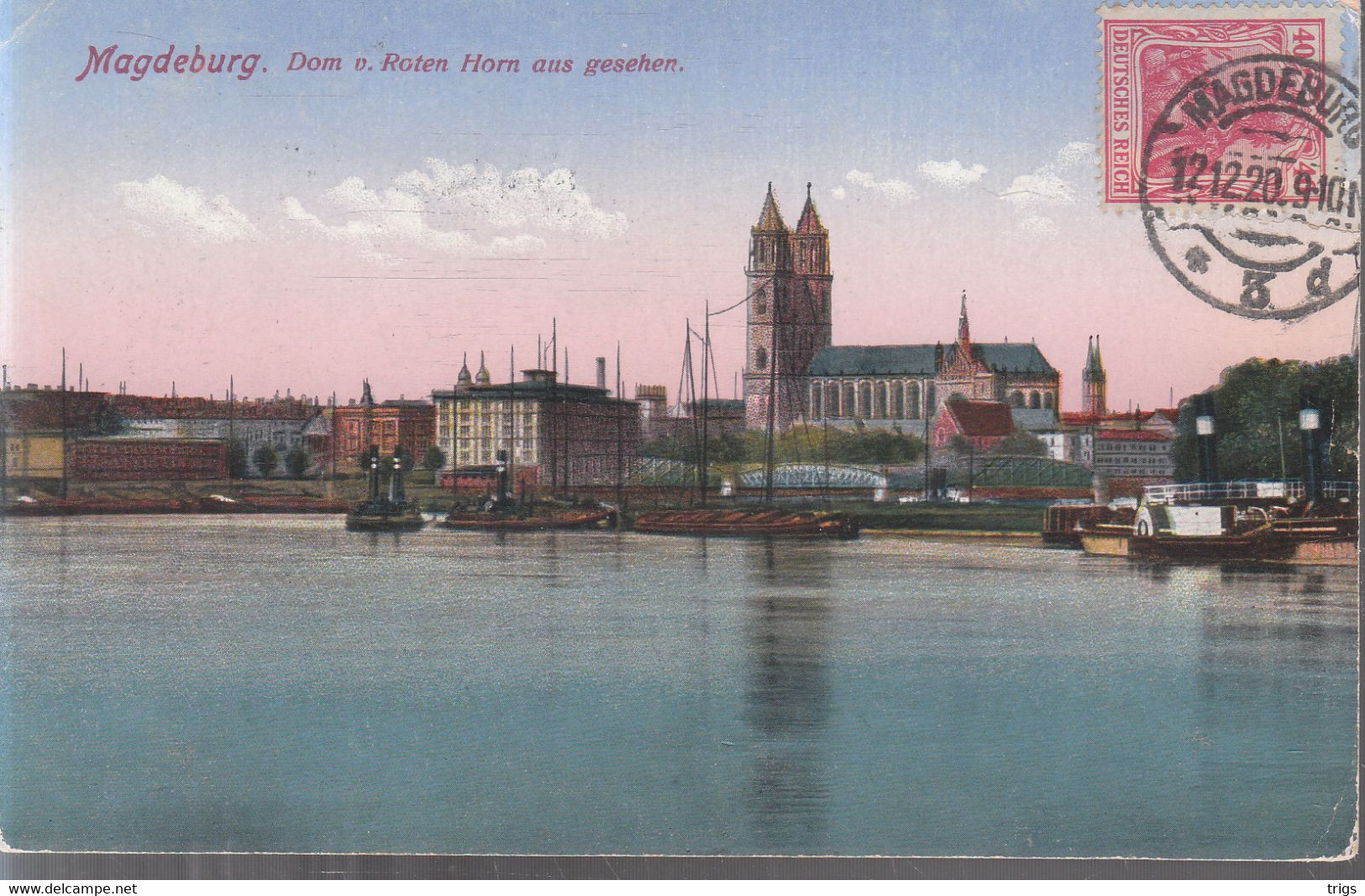 Magdeburg - Dom v. Roten Horn aus gesehen