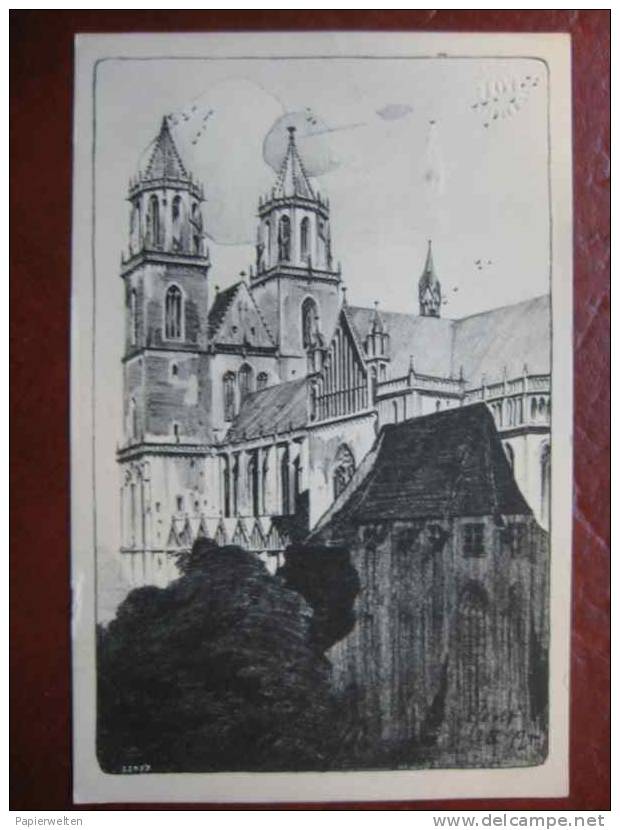 Magdeburg - Künstlerkarte Dom