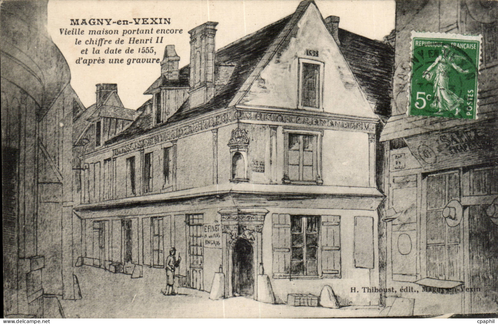 Magny en Vexin CPA Vieille maison