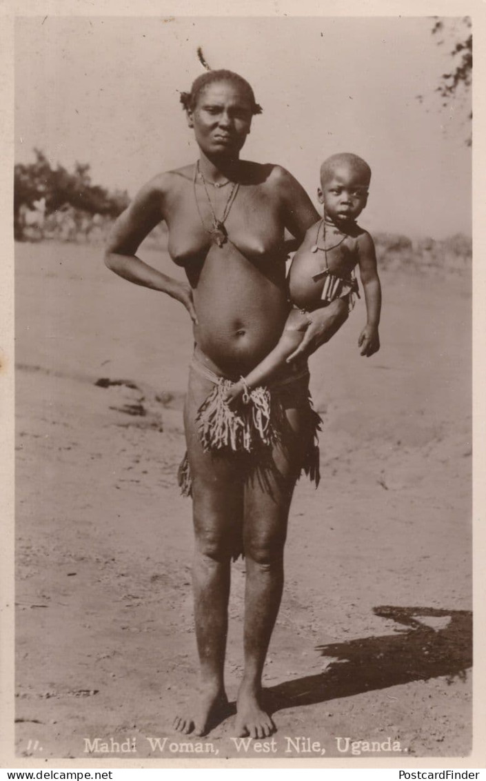 Mahdi Woman West Nile Uganda Antique African Old Postcard