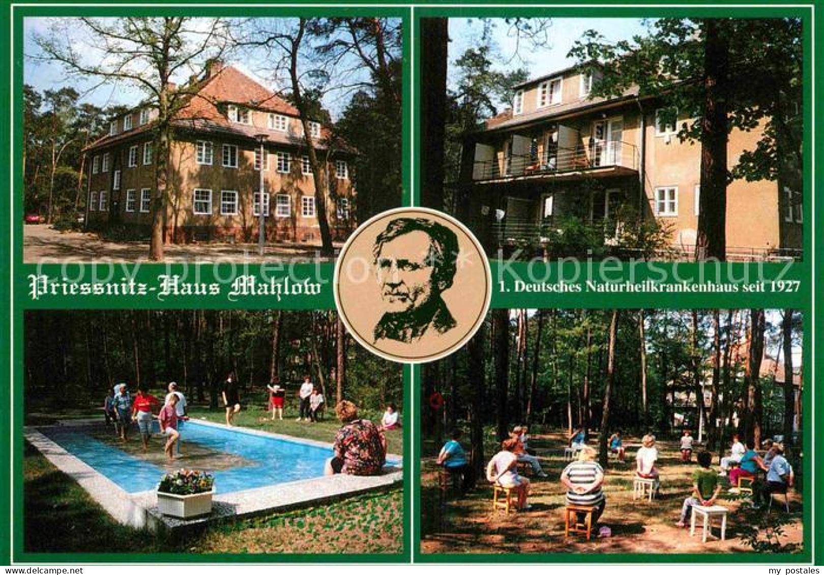 Mahlow Priessnitz Haus Wassertretstelle Garten