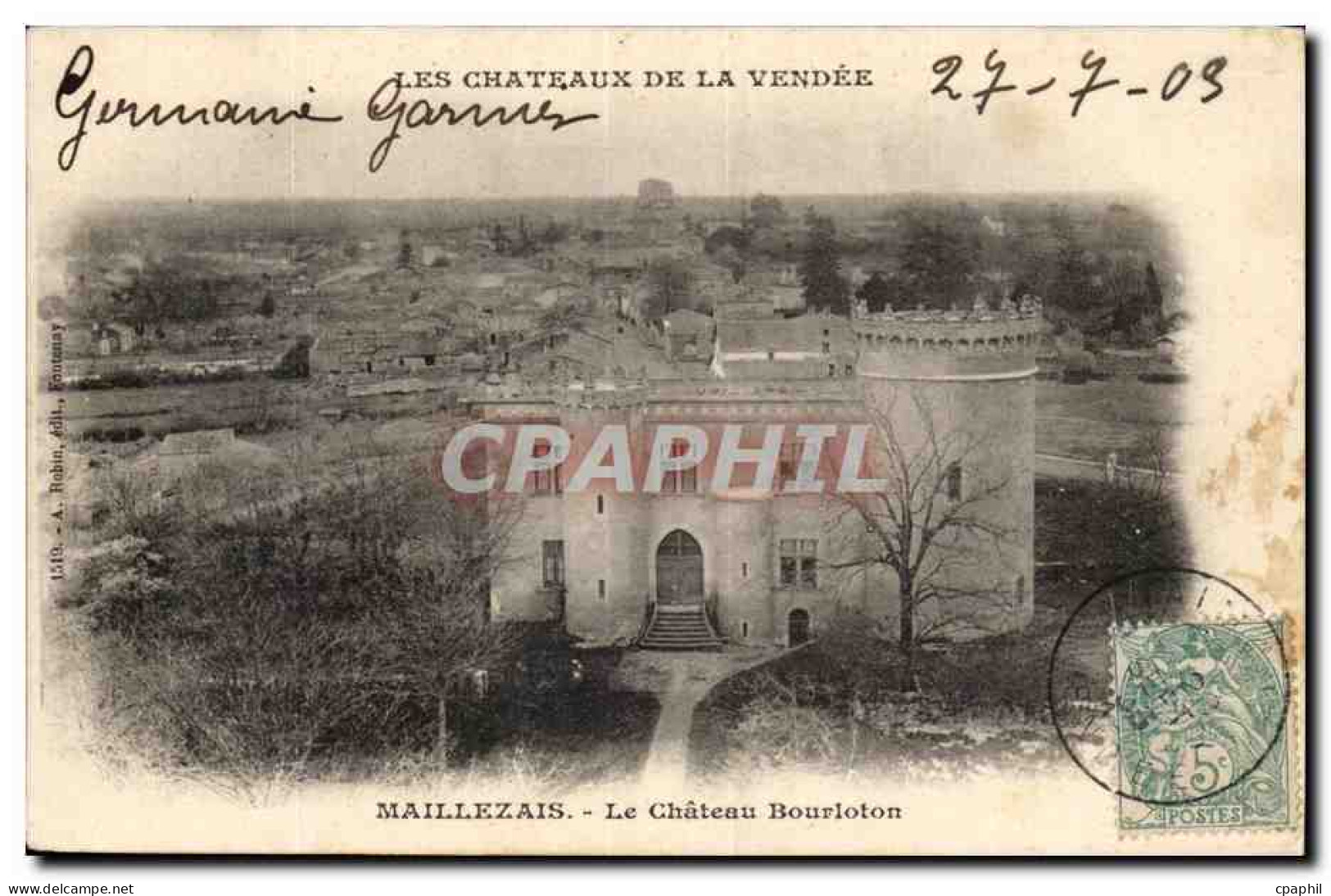 Maillezais CPA Le chaetau Bourloton
