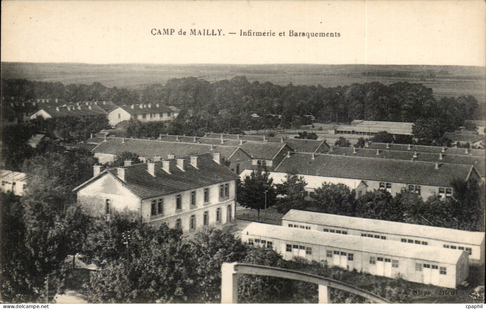 Mailly le Camp - Infirmerie et Baraquements - CPA