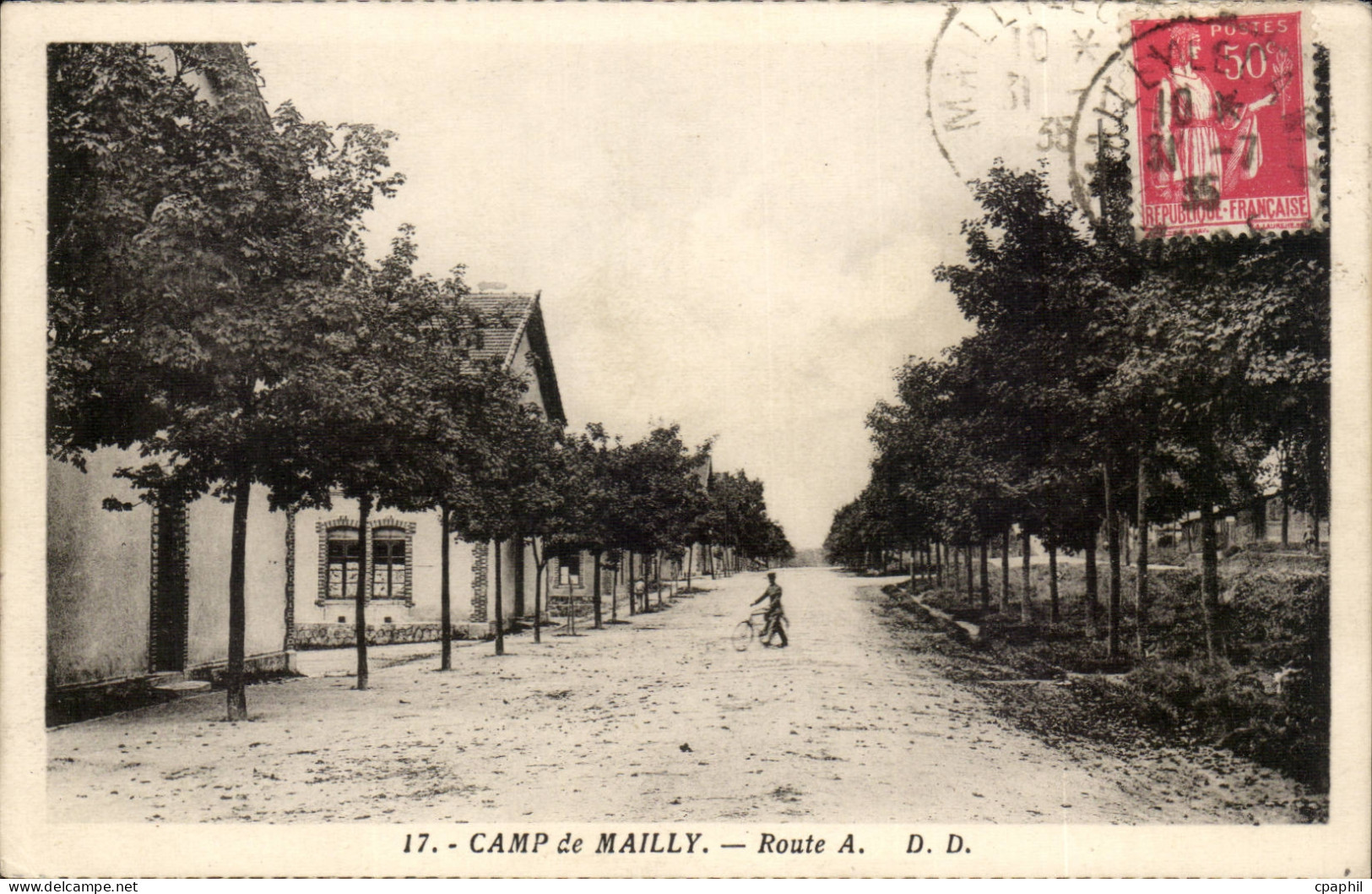 Mailly le Camp - Route A - Velo - Cyclisme - CPA
