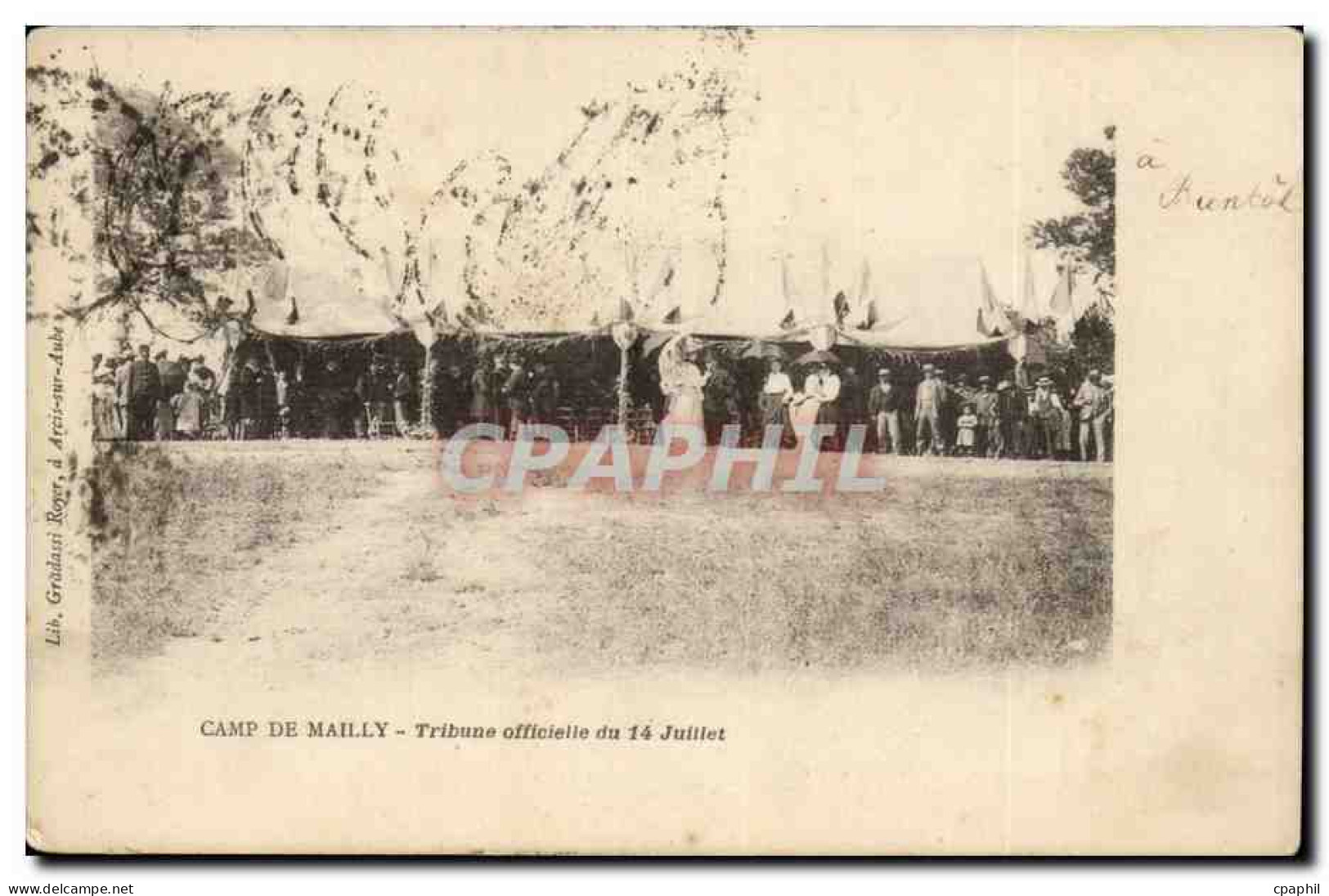 Mailly le Camp - Tribune officielle de 14 Juillet - CPA