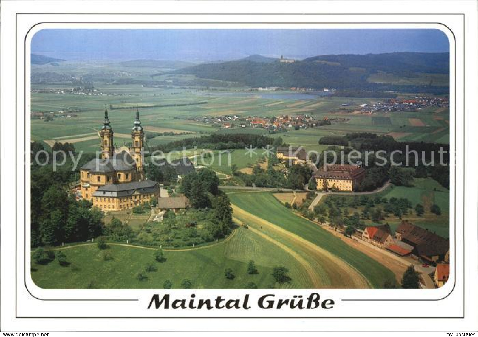 Maintal Basilika Vierzehnheiligen Fliegeraufnahme
