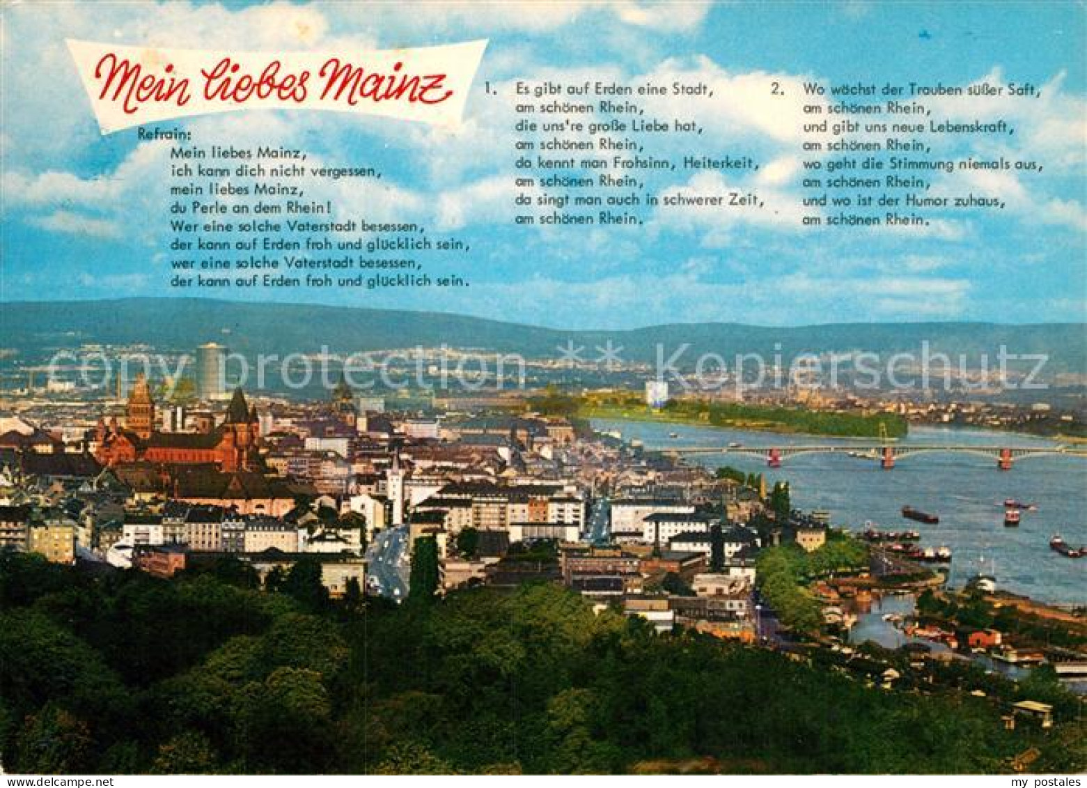 Mainz Rhein Lied Mein liebes Mainz