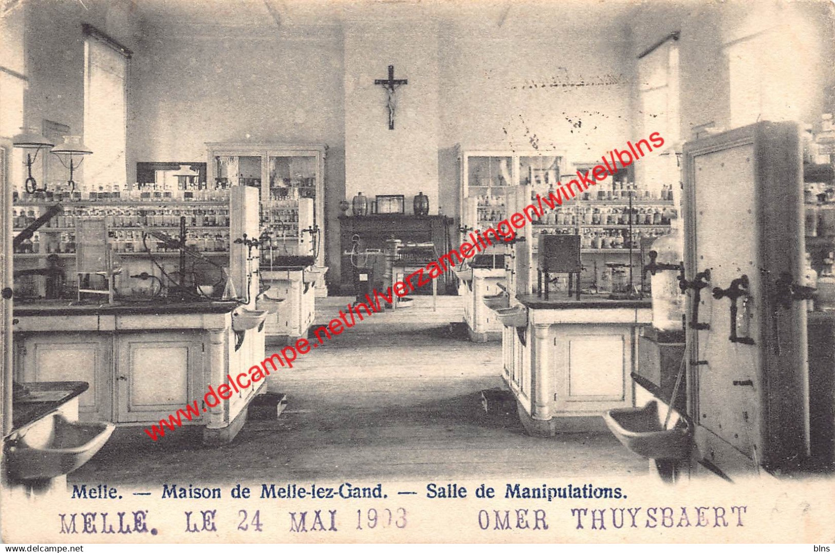 Maison de Melle-lez-Gand - Salle de Manipulations - 1903 - Melle
