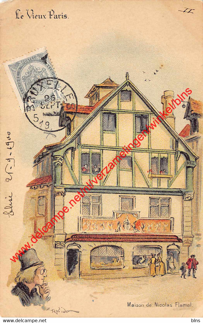 Maison de Nicolas Flamel - 1900 - le Vieux Paris - Paris III - (75) Paris