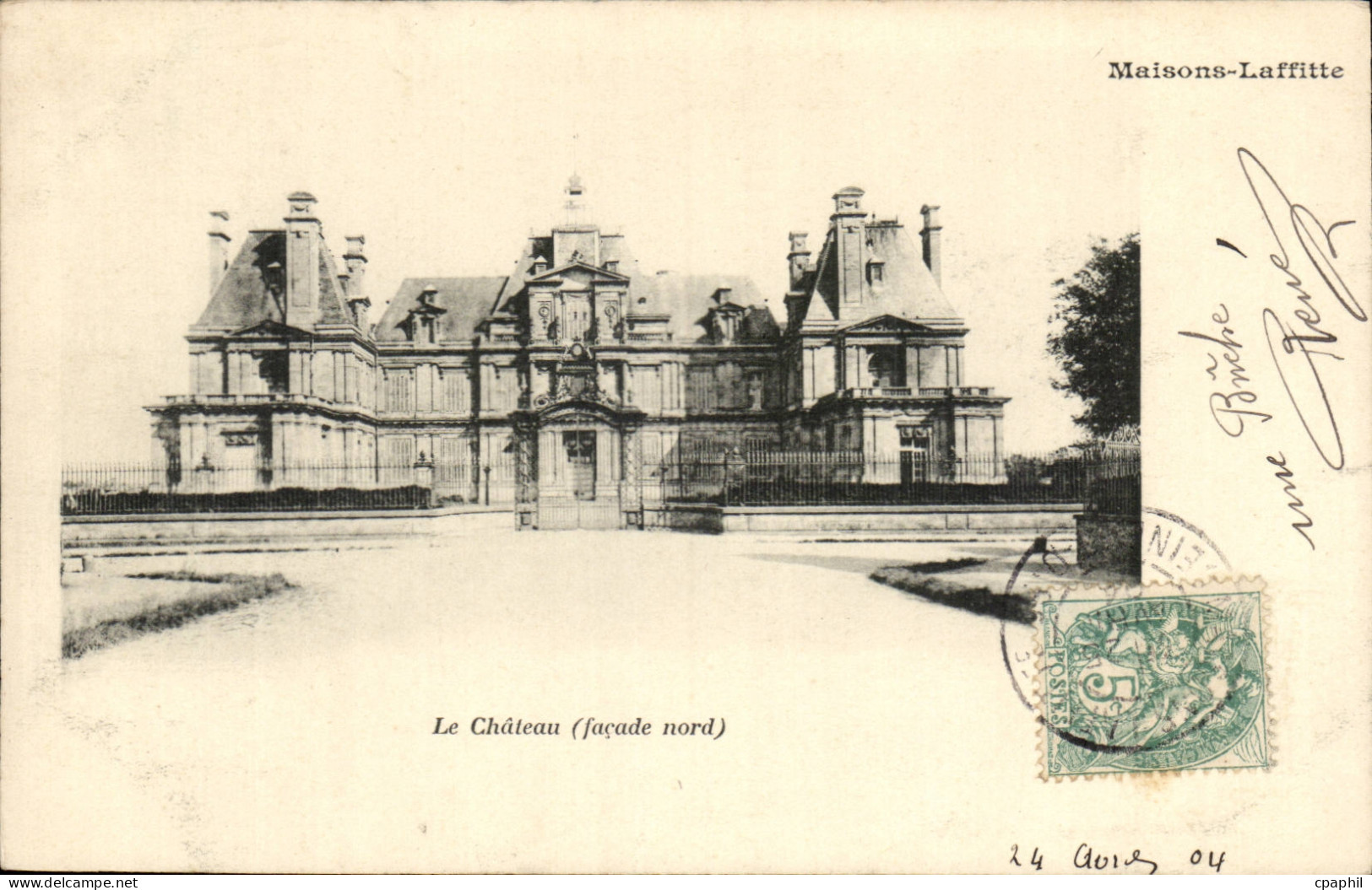 Maisons Laffitte CPA Le chateau (facade nord)
