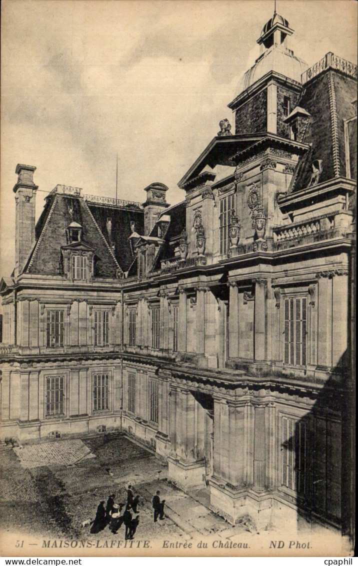 Maisons Laffitte - Le Chateau - Entree du Chateau - CPA