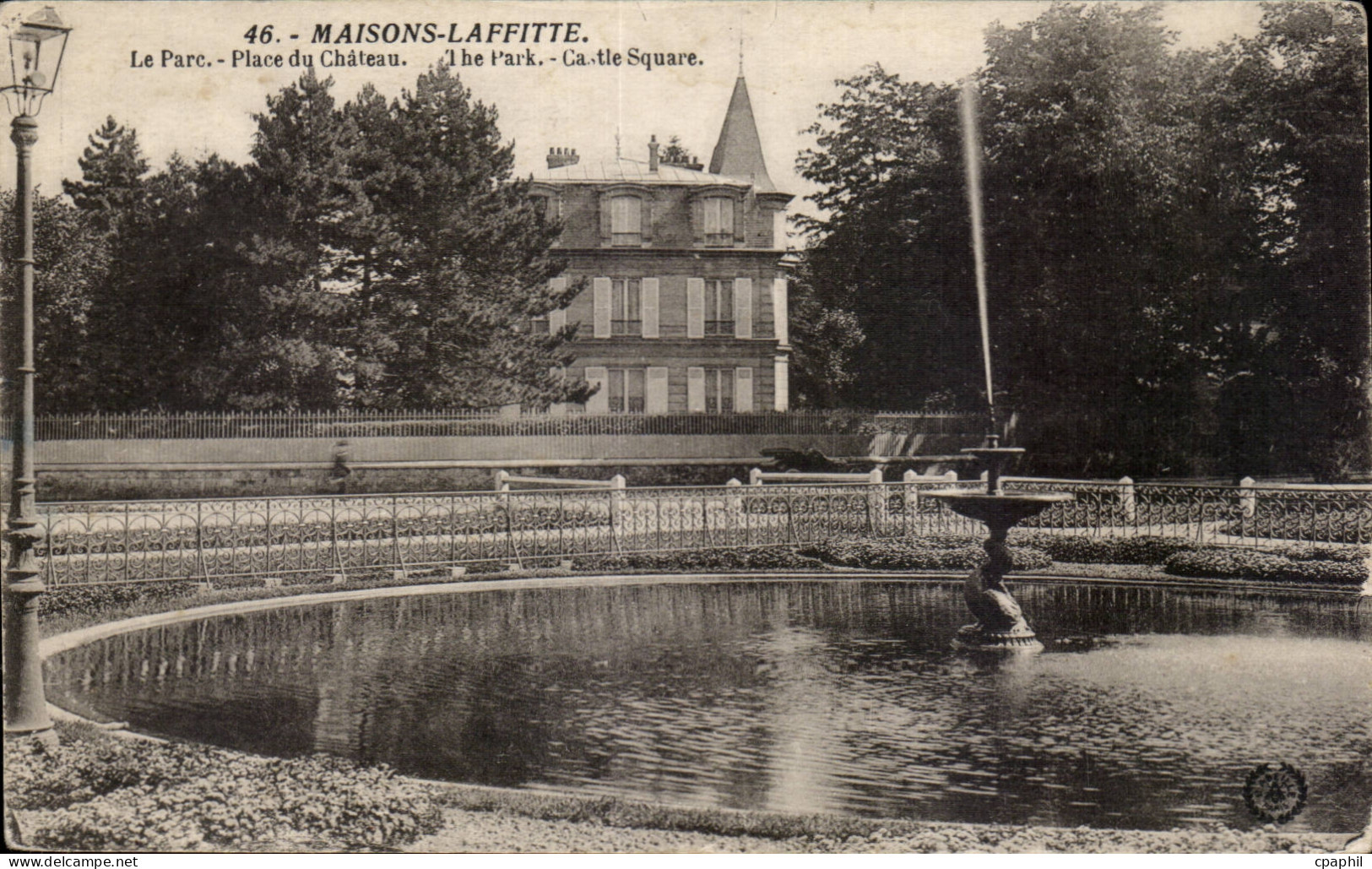 Maisons Laffitte - Le Parc - Place du Chateau - CPA