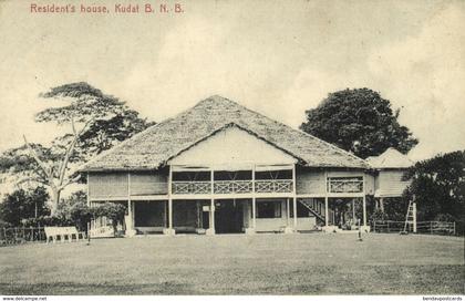 british north borneo, SABAH KUDAT, Resident's House (1910s) Postcard