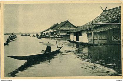 Cartolina  La Venezia delle Indie Orientali Olandesi a cura delle Pontificie opere Missionarie - Roma - nuova