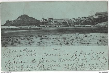 Tawai - & hill, buildings, coast