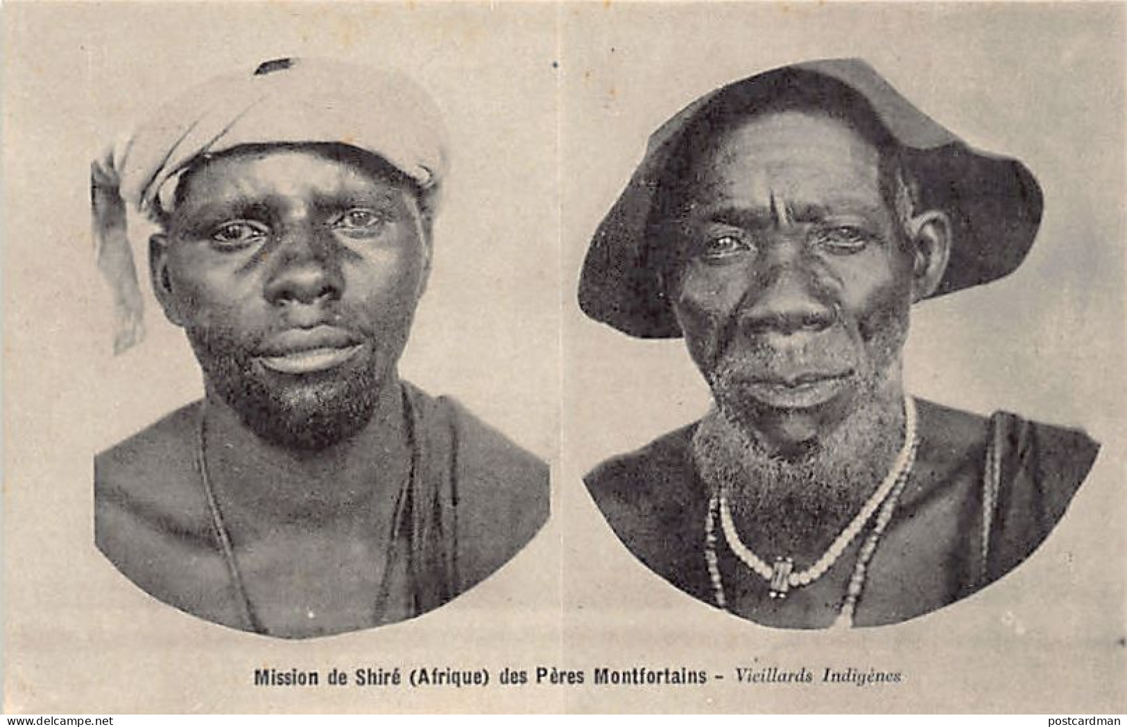 Malawi - Native old men - Publ. Company of Mary - Mission du Shiré des Pères Montfortains