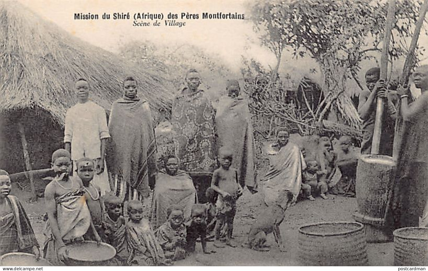 Malawi - Village scene - Publ. Company of Mary - Mission du Shiré des Pères Montfortains