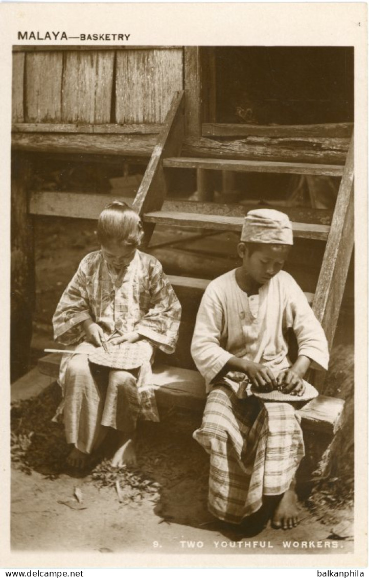 Malaysia Basketry Two Youthful Workers