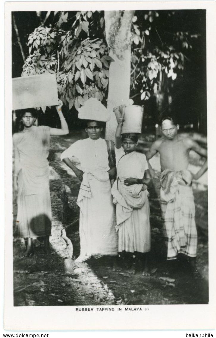 Malaysia Rubber Tapping in Malaya