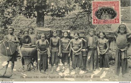 british north borneo, SABAH, Liwan Tribe Natives, Dagas or Hill Dusuns (1910s)
