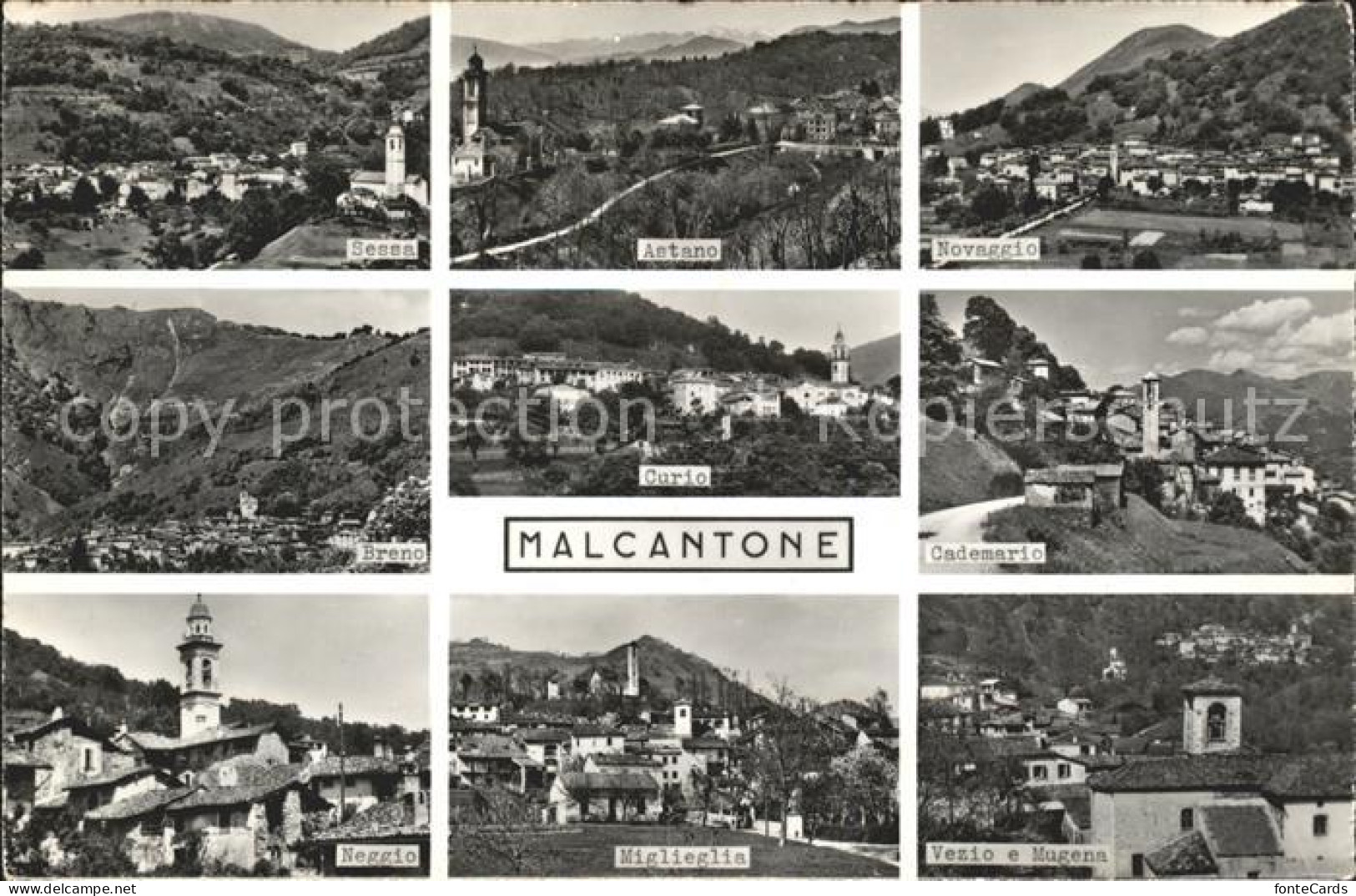 Malcantone Ticino Ansichten