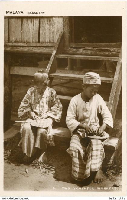 Malaysia Basketry Two Youthful Workers