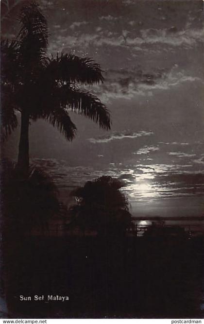 Malaysia - Sun Set - REAL PHOTO