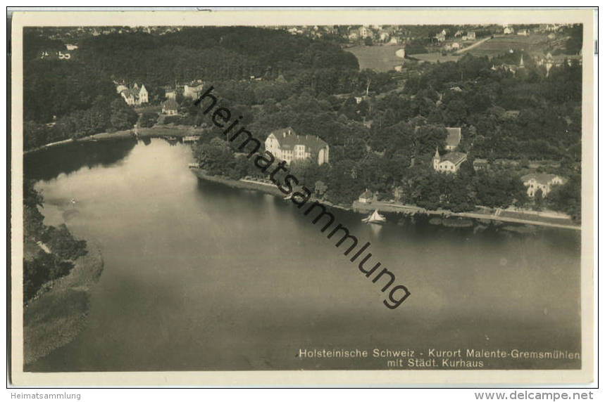 Malente-Gremsmühlen - Städt. Kurhaus - Foto-Ansichtskarte - Verlag Chr. Schöning Lübeck