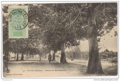 CPA MALI - KAYES - AVENUE DU GOUVERNEMENT
