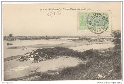 CPA MALI - KAYES - VUE DU FLEUVE AUX BASSES EAUX