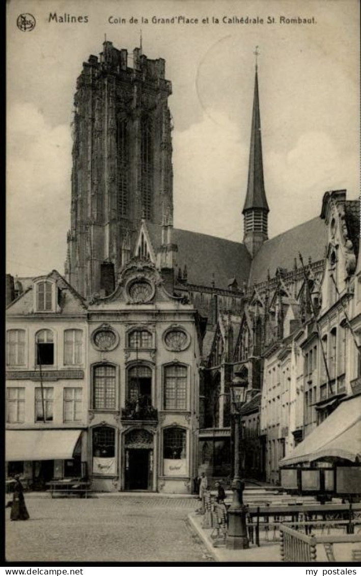 Malines Mechelen Flandre Malines Cathedrale St. Rombaut Grand Place