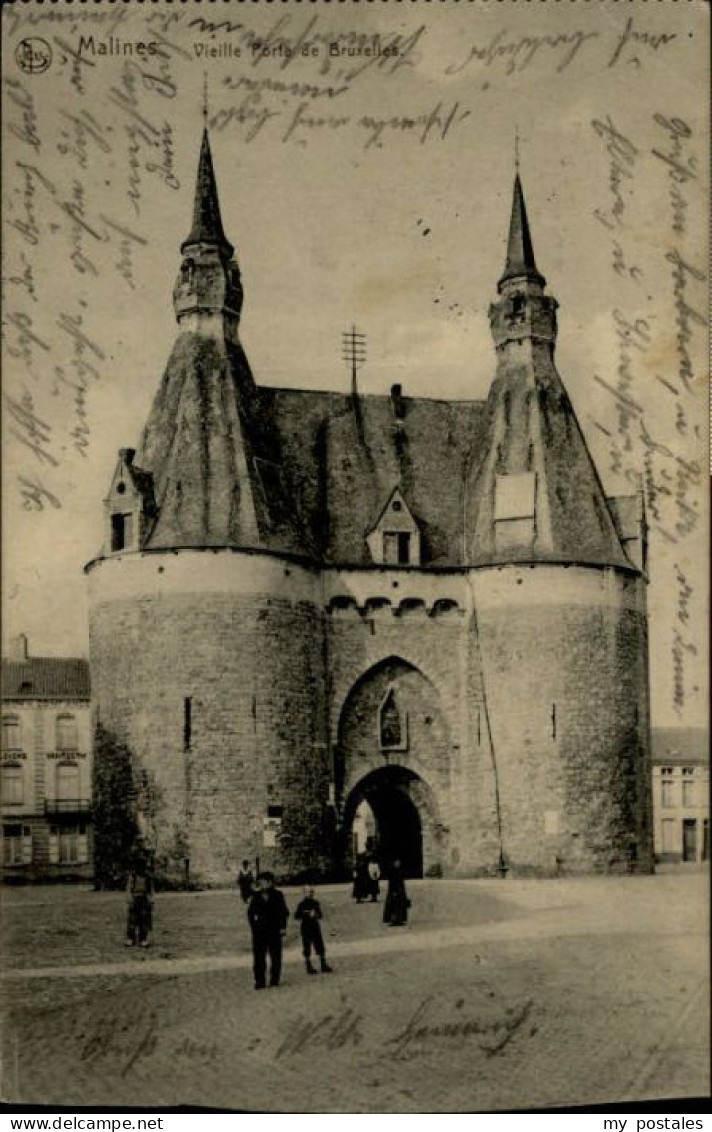 Malines Mechelen Flandre Malines Porte Bruxelles