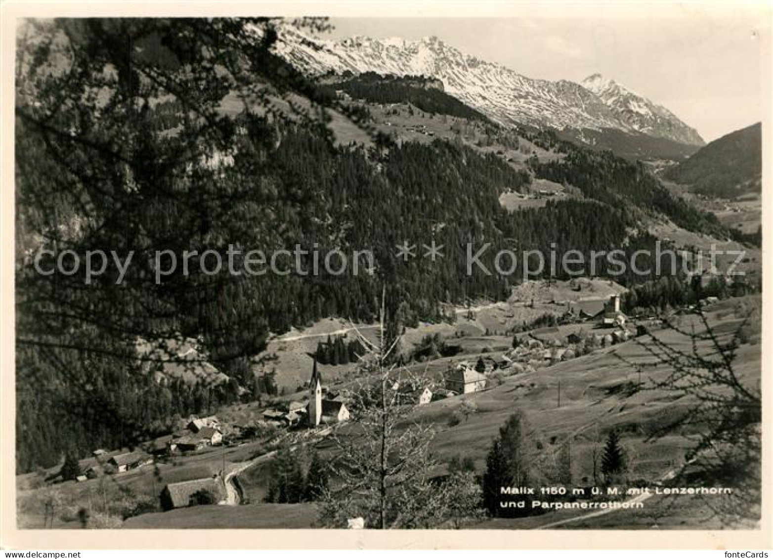 Malix mit Lenzerhorn und Parpanerrothorn